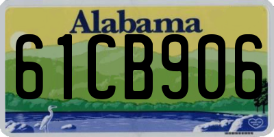 AL license plate 61CB906