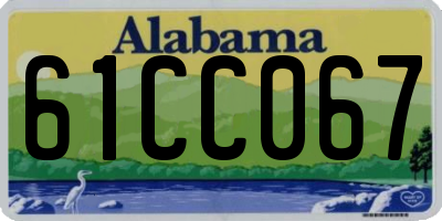 AL license plate 61CC067