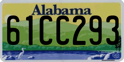 AL license plate 61CC293