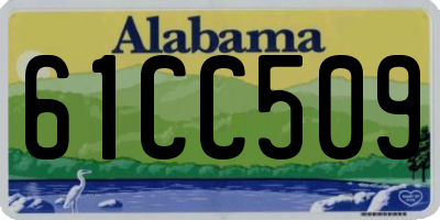 AL license plate 61CC509