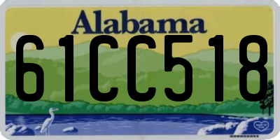 AL license plate 61CC518