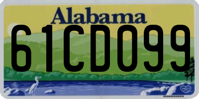AL license plate 61CD099