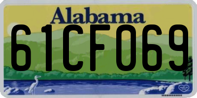 AL license plate 61CF069