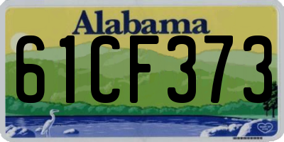 AL license plate 61CF373
