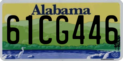 AL license plate 61CG446