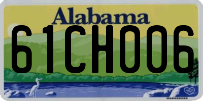 AL license plate 61CH006