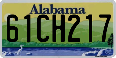 AL license plate 61CH217