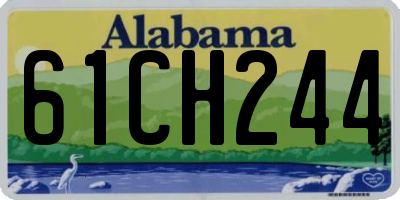 AL license plate 61CH244