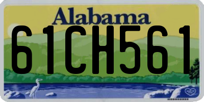 AL license plate 61CH561