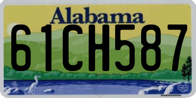 AL license plate 61CH587