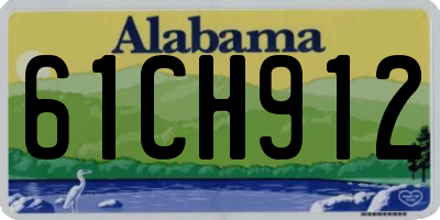 AL license plate 61CH912