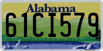 AL license plate 61CI579