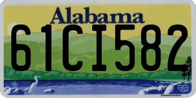 AL license plate 61CI582
