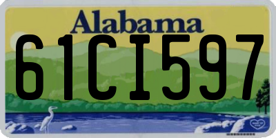 AL license plate 61CI597