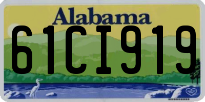 AL license plate 61CI919