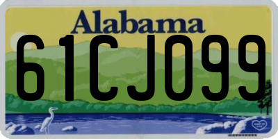 AL license plate 61CJ099