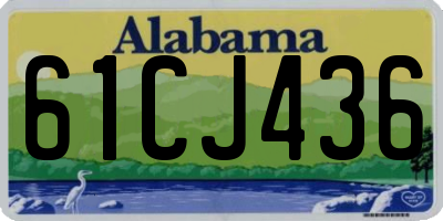 AL license plate 61CJ436
