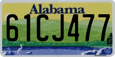 AL license plate 61CJ477