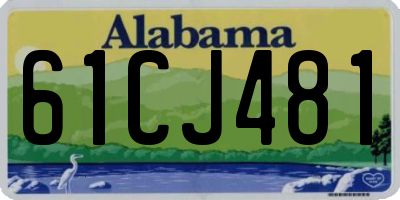 AL license plate 61CJ481