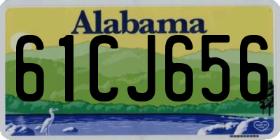 AL license plate 61CJ656