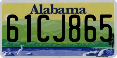 AL license plate 61CJ865