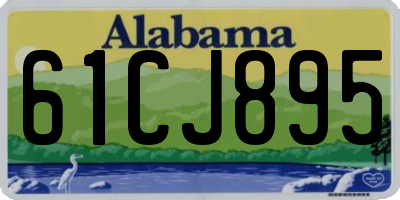 AL license plate 61CJ895