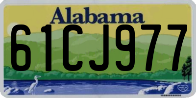 AL license plate 61CJ977