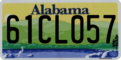 AL license plate 61CL057