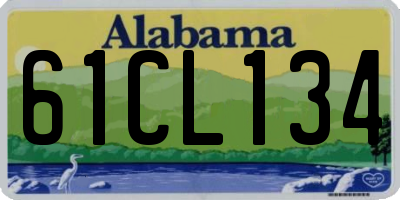 AL license plate 61CL134