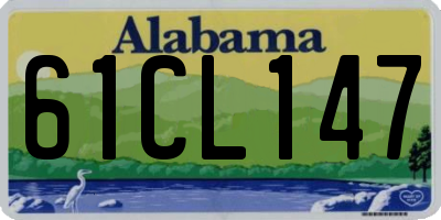AL license plate 61CL147