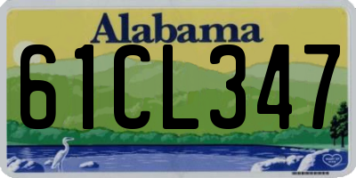 AL license plate 61CL347