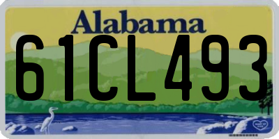 AL license plate 61CL493