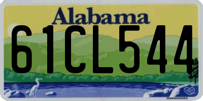 AL license plate 61CL544