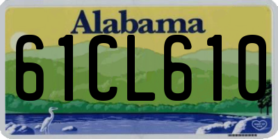 AL license plate 61CL610