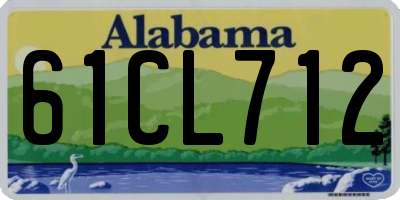 AL license plate 61CL712