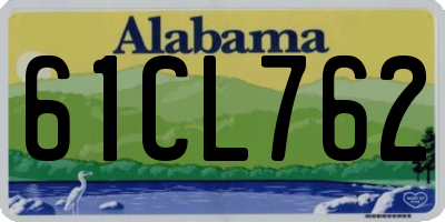 AL license plate 61CL762