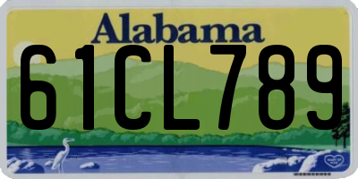 AL license plate 61CL789