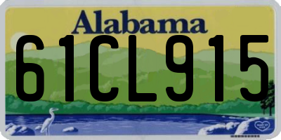 AL license plate 61CL915