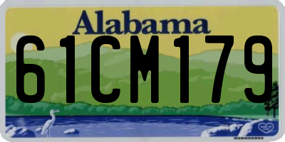 AL license plate 61CM179