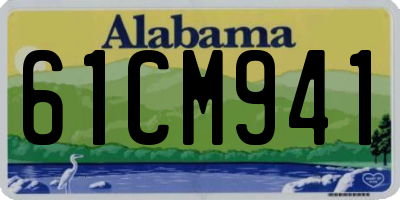 AL license plate 61CM941