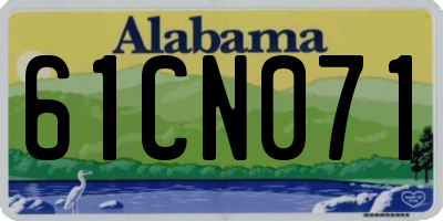 AL license plate 61CN071