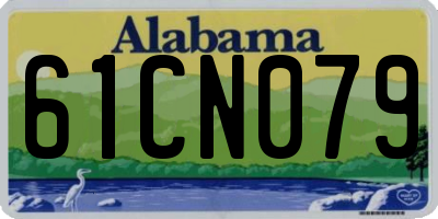 AL license plate 61CN079