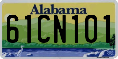 AL license plate 61CN101