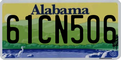 AL license plate 61CN506