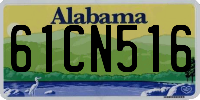 AL license plate 61CN516