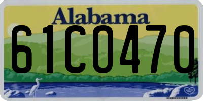 AL license plate 61CO470