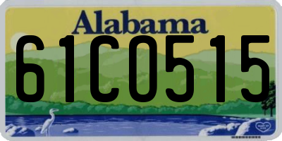 AL license plate 61CO515