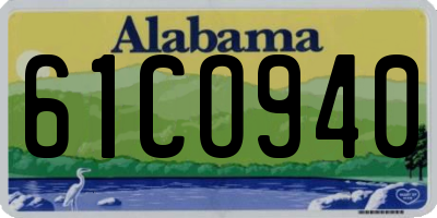 AL license plate 61CO940