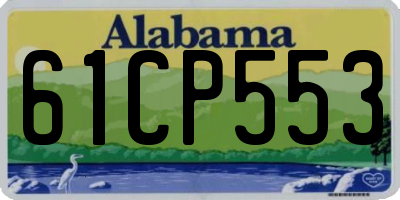 AL license plate 61CP553