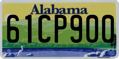 AL license plate 61CP900